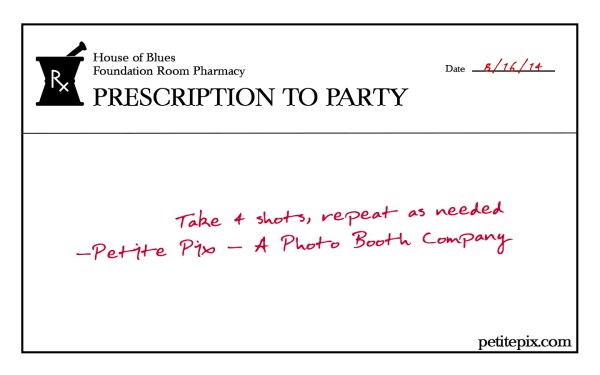 Petite Pix Portrait Booth at the Foundation Room, House of Blues