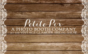 Petite PIx Vintage Photo Booth at Rancho Las Lomas for the Vintage Glamour Bridal Show