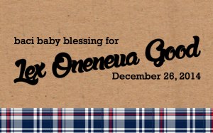 Petite Pix Studio for Lex's Baci Baby Blessing