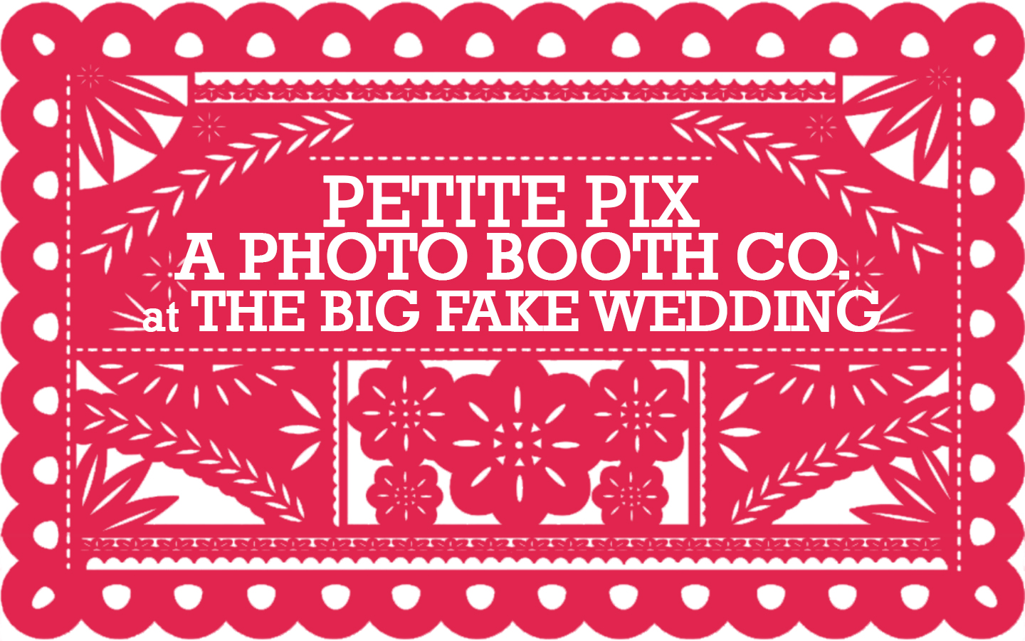 Petite Pix Studio Modern Photo Booth at the Big Fake Wedding San Diego at the Moniker Warehouse
